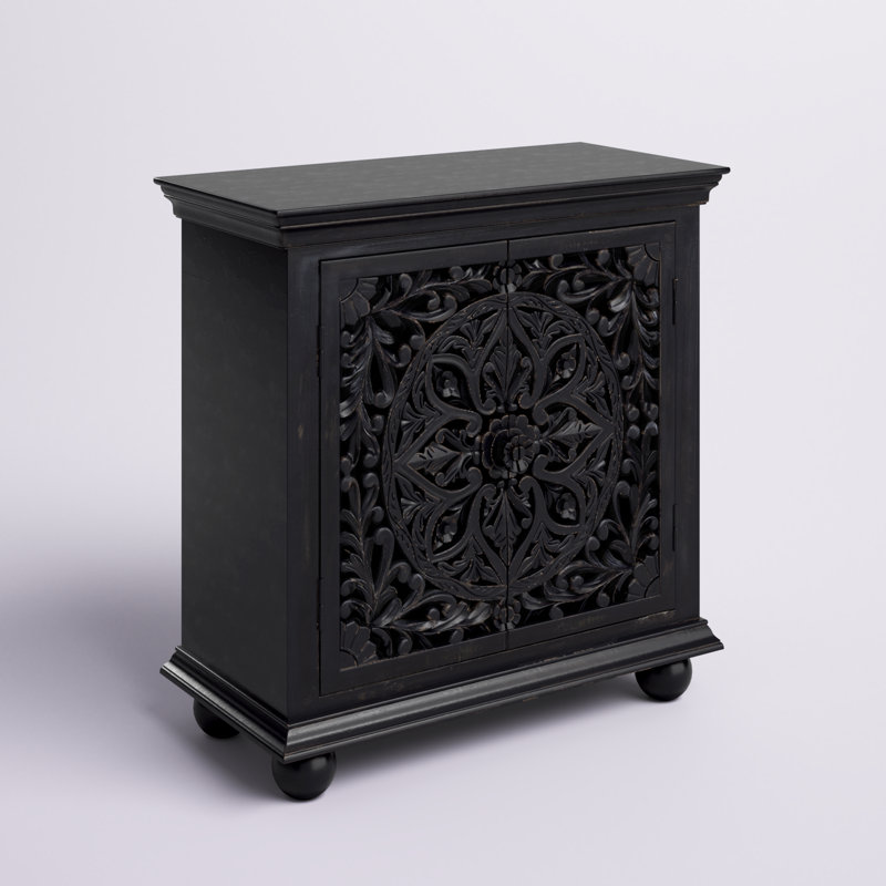 Kyte Solid Wood Accent Cabinet