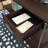 L-Shaped Desk, Brown Finish