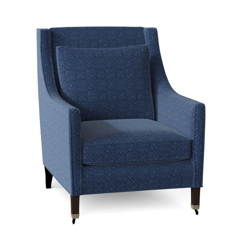 Fauteuil Westside, Bleu marine Buckskin