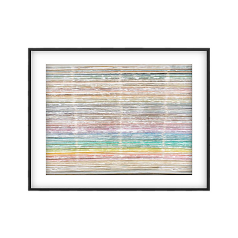 Pantone Print by Francis Augustine, 38" H x 57" W x 0.8" D, White, Black Framed Paper
