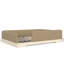 Cadre de lit grand format Montessori, lit plateforme en similicuir pour enfants avec garde-corps amovibles, brun-423701774-423701775