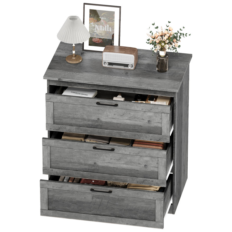 Commode 3 tiroirs Farmhouse Grey