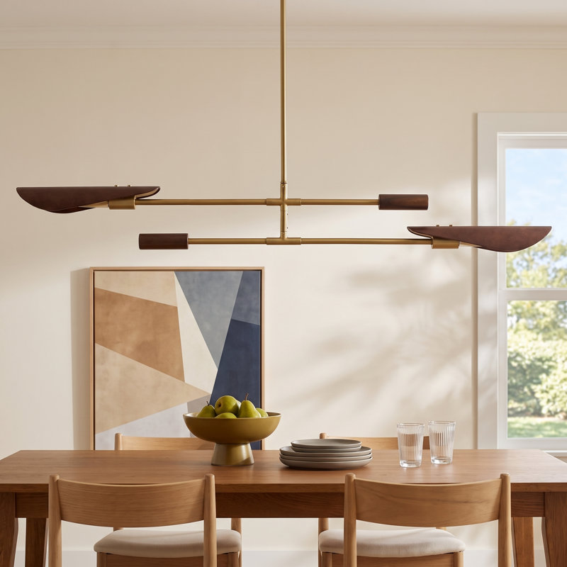 Bramwell 2 - Light Antique Brass Kitchen Island Pendant