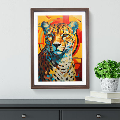 Cheetah Constructivism - Framed Print