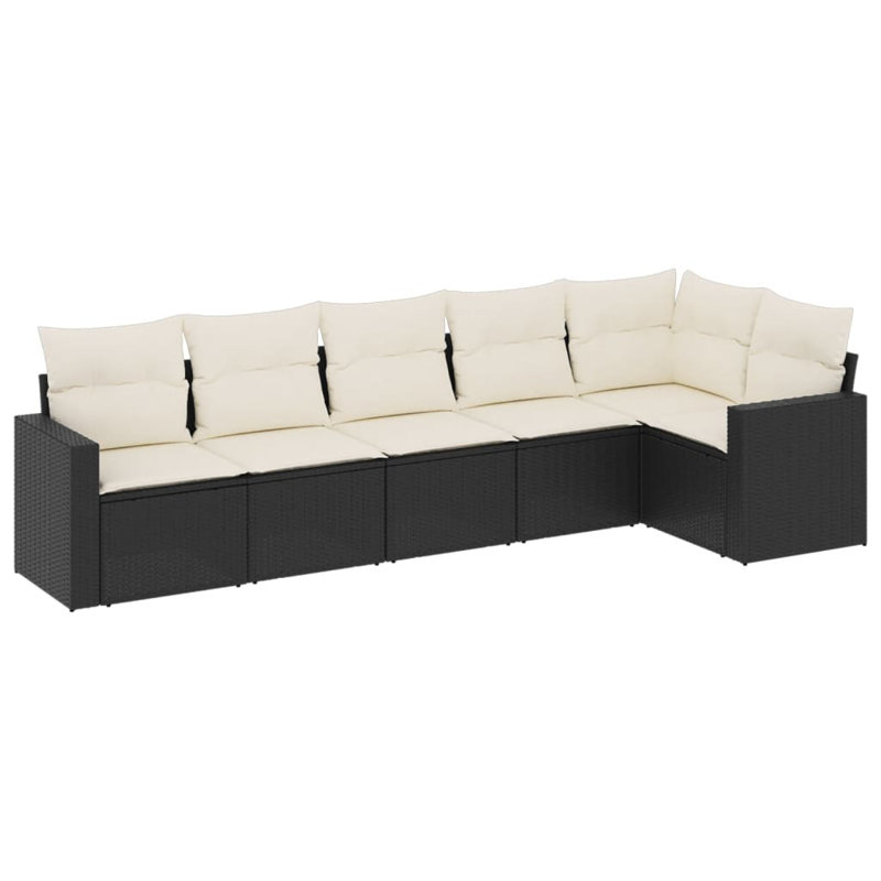 Vidaxl Garden Sofa Set Black