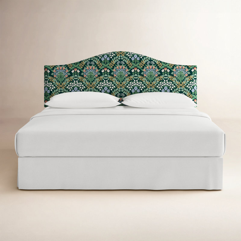 Mayfair Headboard, King, Rpc Bramble Emerald Linen