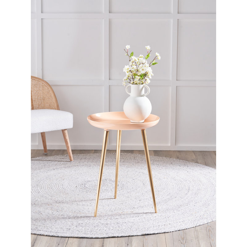 Seline End Table, Apricot