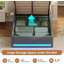 Upholstered Bed with Ottoman Under-bed Storage and Charging Station-1207654586-1207654588