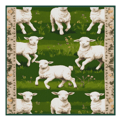  Tapis lavable Spring Lambs