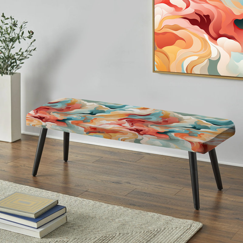 Banc rembourré noir de couleur pastel Nomad Camo Elegance - Camouflage