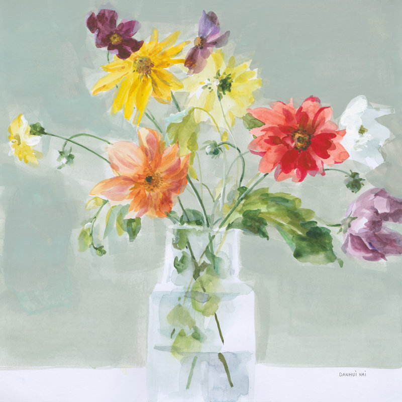 «Wild About Wildflowers» par Danhui Nai, H 30 po x l 30 po