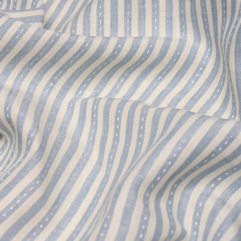 Mathis Ticking Fabric, Sky