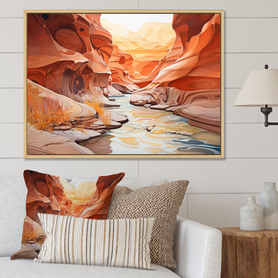 Canyon Antelope Liquid Art V - Canyon Canvas Wall Art