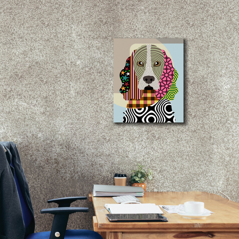 «Cocker Spaniel Dog» par Lanre Adefioyue, H 24 po x l 20 po x P 0,75 po