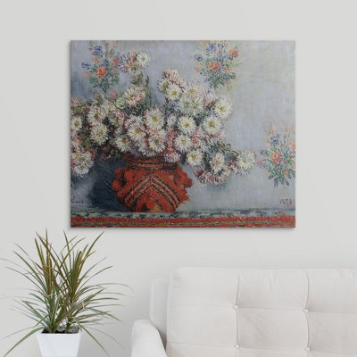 «Chrysanthemums, 1878» par Claude Monet - reproduction imprimée