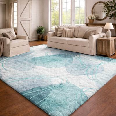 Tapis à poils longs lavable à la machine de qualité supérieure ADS544