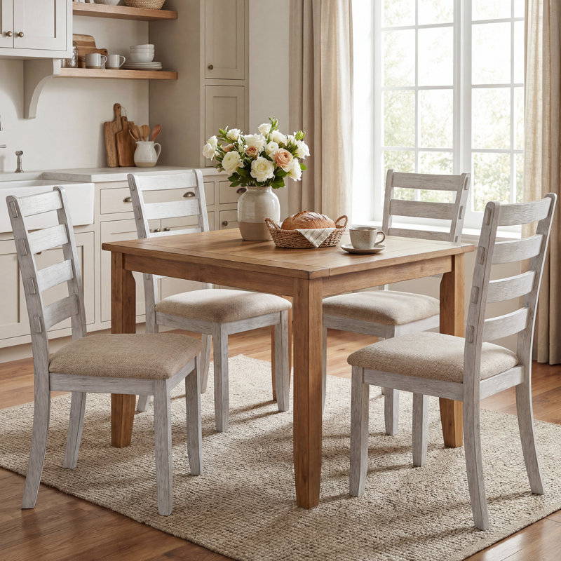 Bozell 19.5'' H Linen Upholstered Side Chair, Gray
