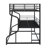 Multifunctional Design Triple Heavy Duty Metal Bunk Bed  With Ladder, Safety Guard Rails-170480495