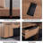 Retractable L-Shaped Executive Desk, Dual Home and Commercial Use Desk with Drawers and Lateral File Cabinet, Large Computer Desk /Workstation (Left Return, 70.86 - 78.7 IN)-632547498-634992803