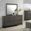 Ensemble de chambre à coucher, commode, miroir, 2 tables de chevet, commode Ioana