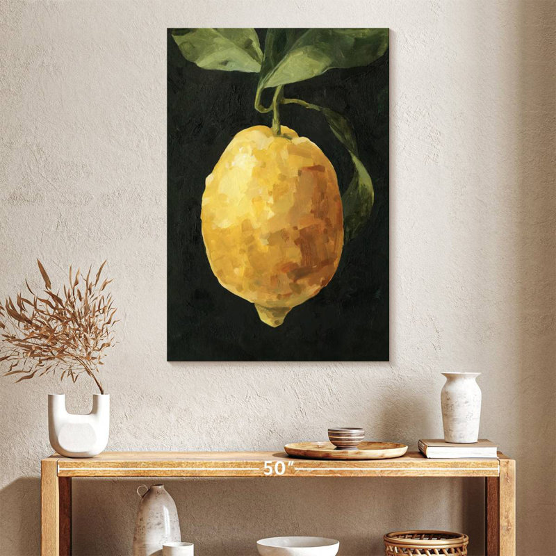 Yarlin Dark Lemon I, 39" H x 26" W