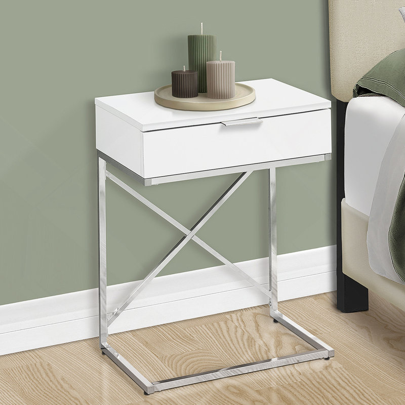 Versatile Accent Table For Living Room And Bedroom With Storage Drawer, Ideal For Lamp Placement And Contemporary Decor