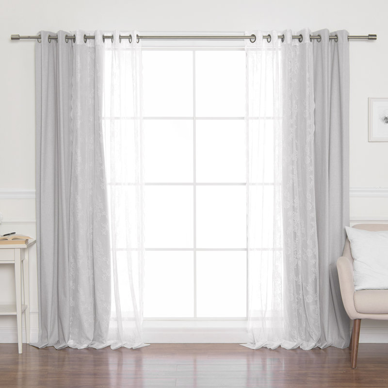 Fortney Sliding Panel Pair, 52" x 84", Light Gray