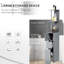 Unité de rangement de 54 po pour la salle de bain grise. 2 tablettes et tiroirs. Espace suffisant pour le linge de maison et les serviettes. Autonome. Fabrication solide. Fonction de fixation murale supplémentaire. L 13 po x H 53,75 po. Poids: 22 lb. Assemblage requis