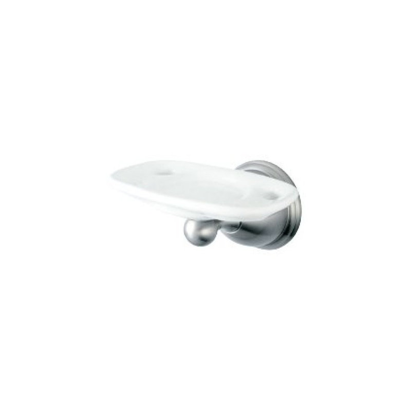 Restoration Chicago Toothbrush & Tumbler Holder, Brushed Nickel