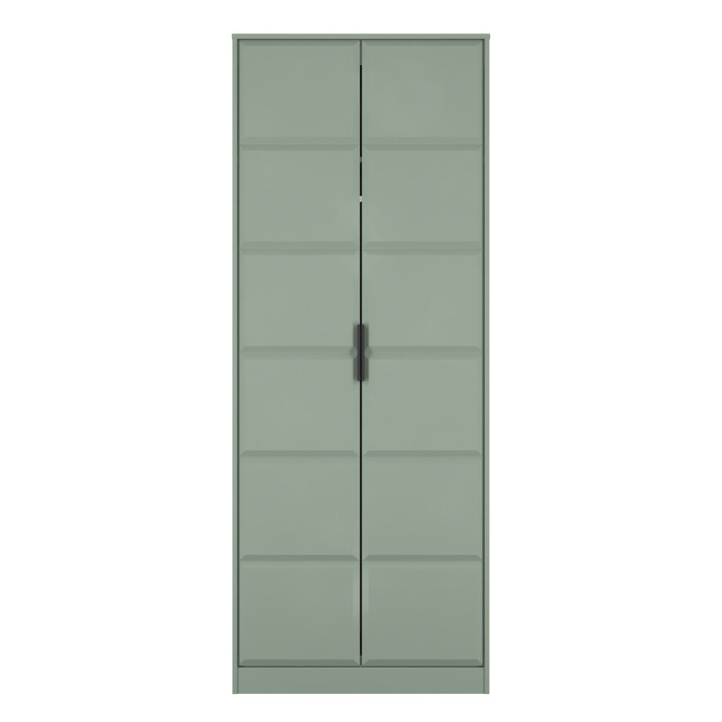 Besian 2 Door Wardrobe , Reed Green