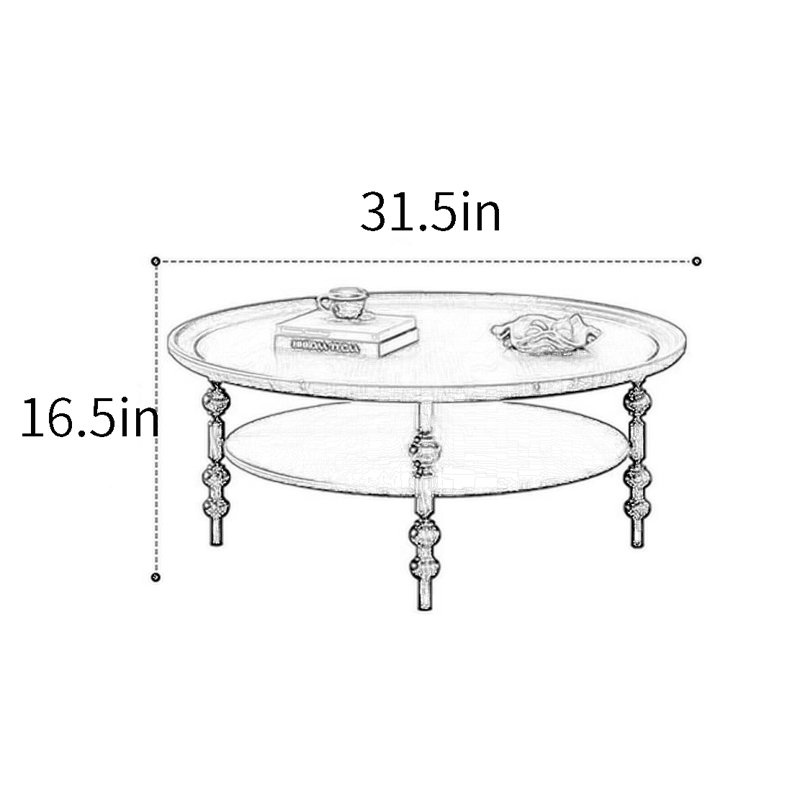 Table basse American Light Luxury