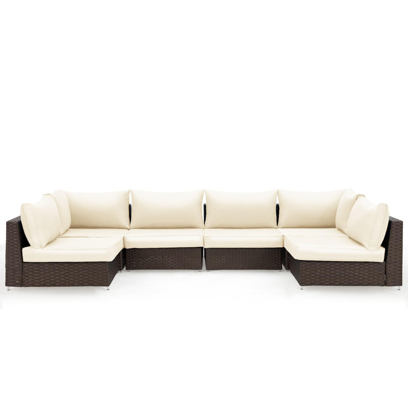 Coussin de siège / dossier de 4 po pour l'extérieur, Beige