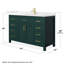 Beckett 54" Freestanding Single Bathroom Vanity with Quartz Top-349013794-349013796-349013793
