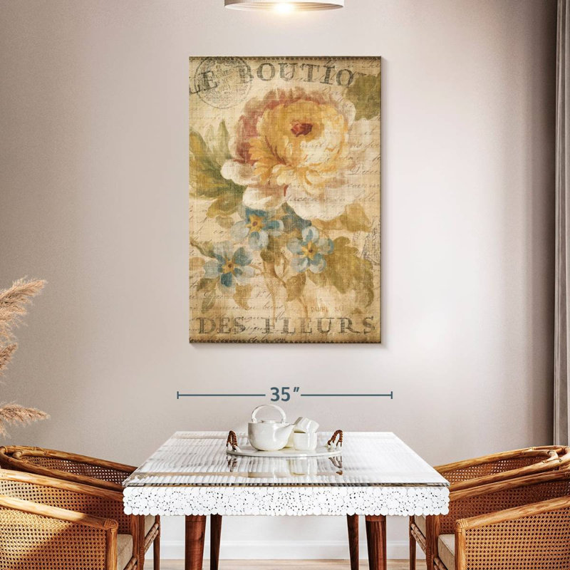 Harnek Parisian Flowers I, H 48 po x l 32 po