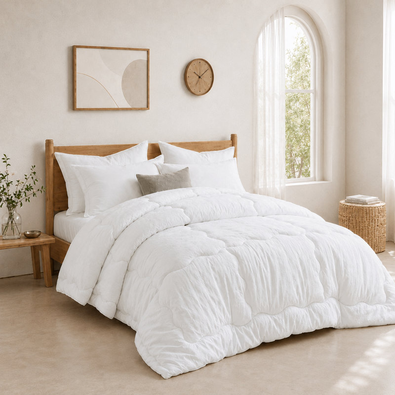 Édredon en duvet synthétique antimicrobien, Lit double