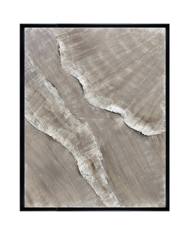 Velora Single Picture Frame Painting on Wood, Black, 150 cm H x 150 cm W