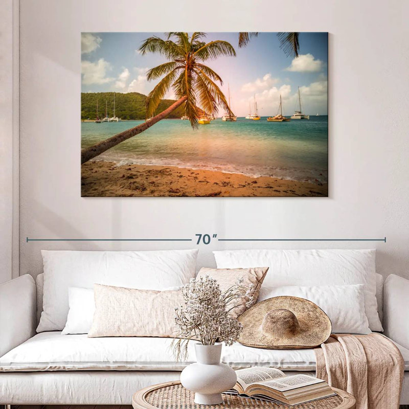 Tobago Cays Gillard Palm, 32" H x 48" W