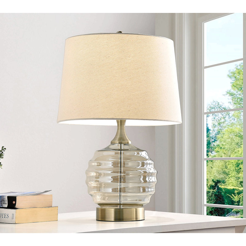 22.5" Tuscan Sun Glass Table Lamp