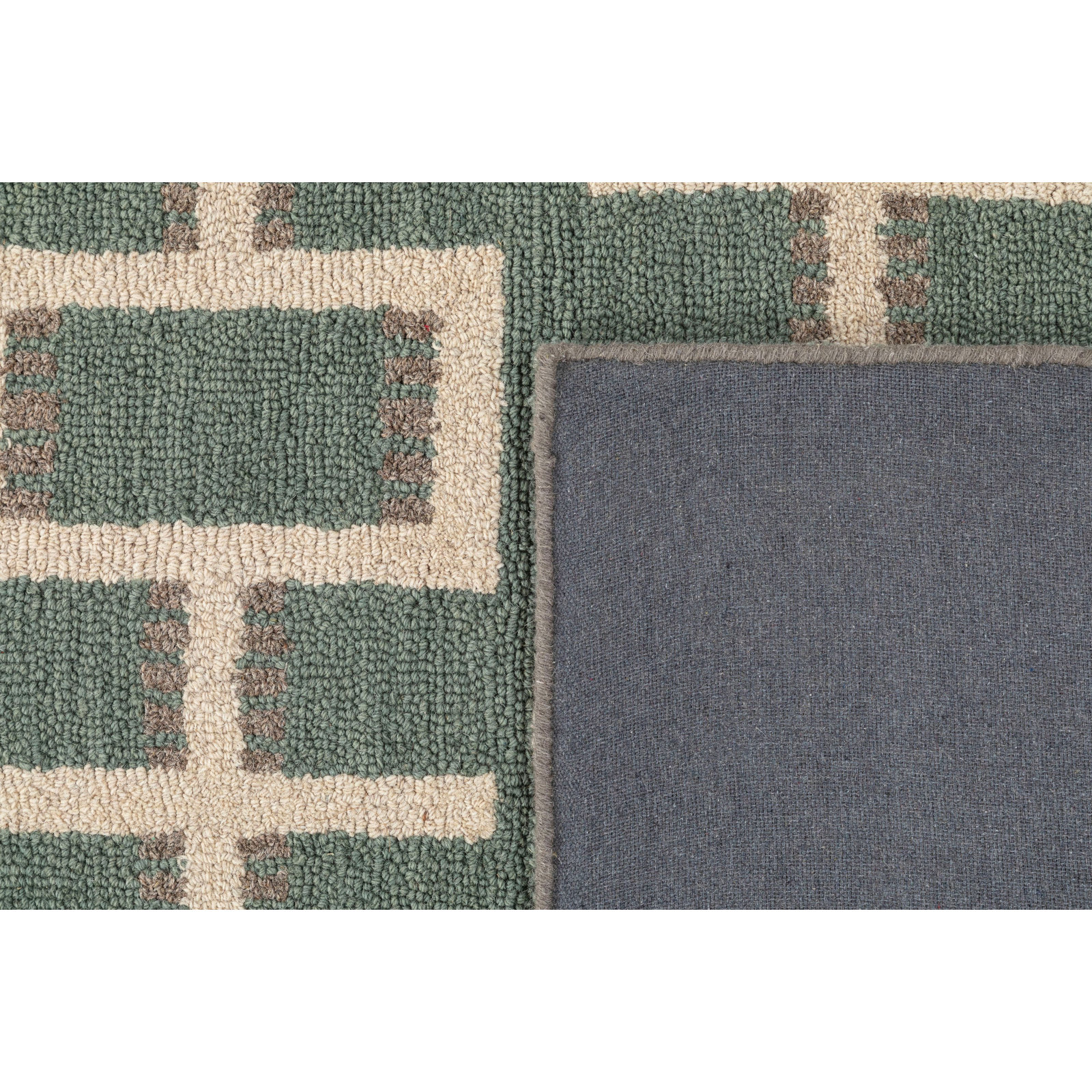 Elsey Hand-Tufted Geometric Wool Rug, Rectangle 8'9" x 11'9"