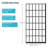 Shower Door 38" W X 72" H Single Panel Frameless Fixed Shower Door, Open Entry Design In Matte Black