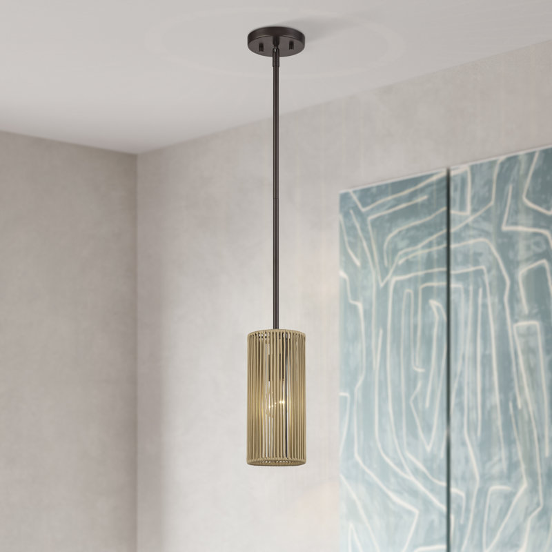 Mata 1 Light English Bronze Mini Pendant