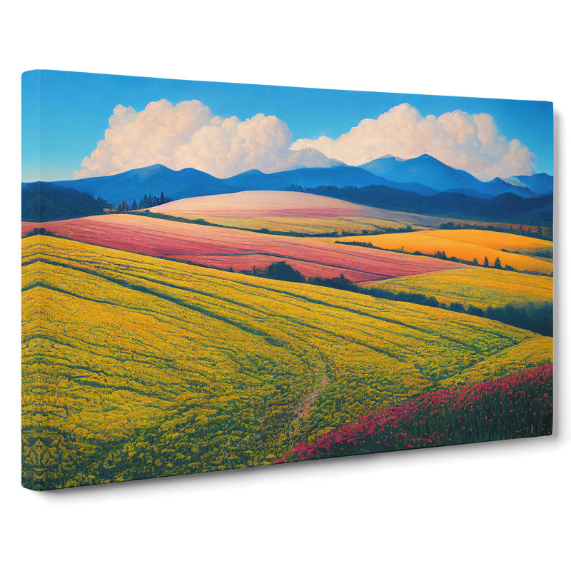 Spring Landscape Meadow Vol.4 - Wrapped Canvas, 35cm H x 50cm W x 3cm D
