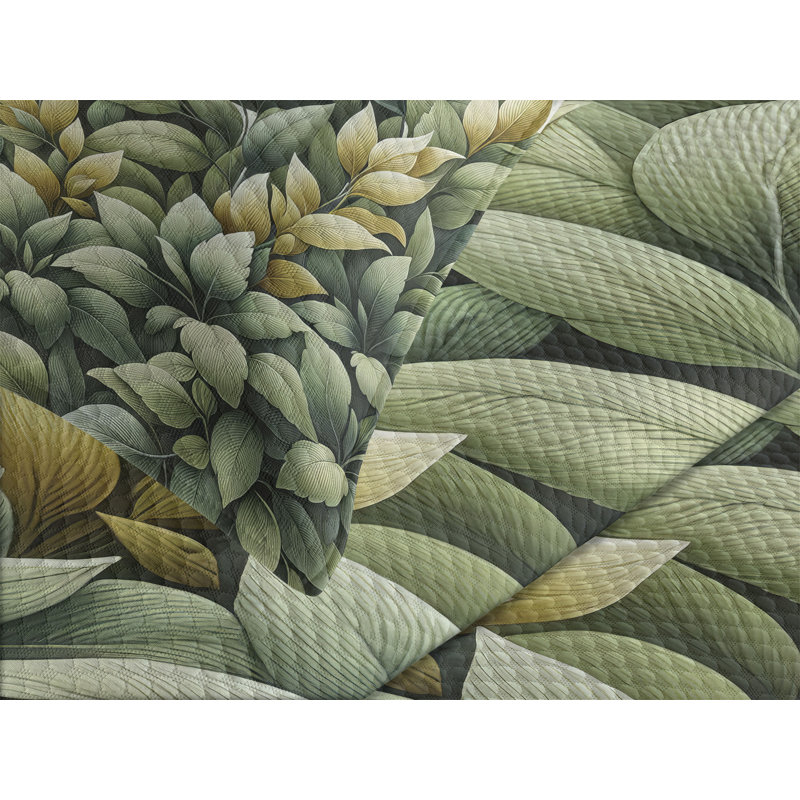 Floral Coverlet, Queen Coverlet / Bedspread + 2 Standard Shams