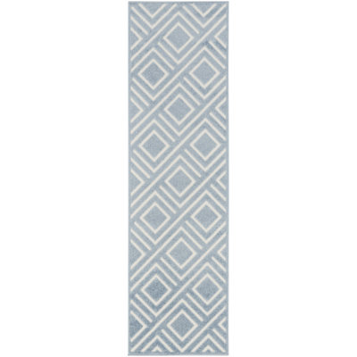 Ebern Designs Garp Blue Modern Indoor Rug