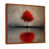 Toile avec cadre flottant brun