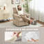HOMCOM Massage Recliner with Quiet Motor Power Reclining Chair-818434203