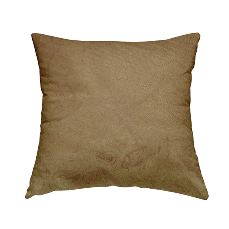 Elmina Square Cushion, 55cm H x 55cm W x 5cm D, Brown