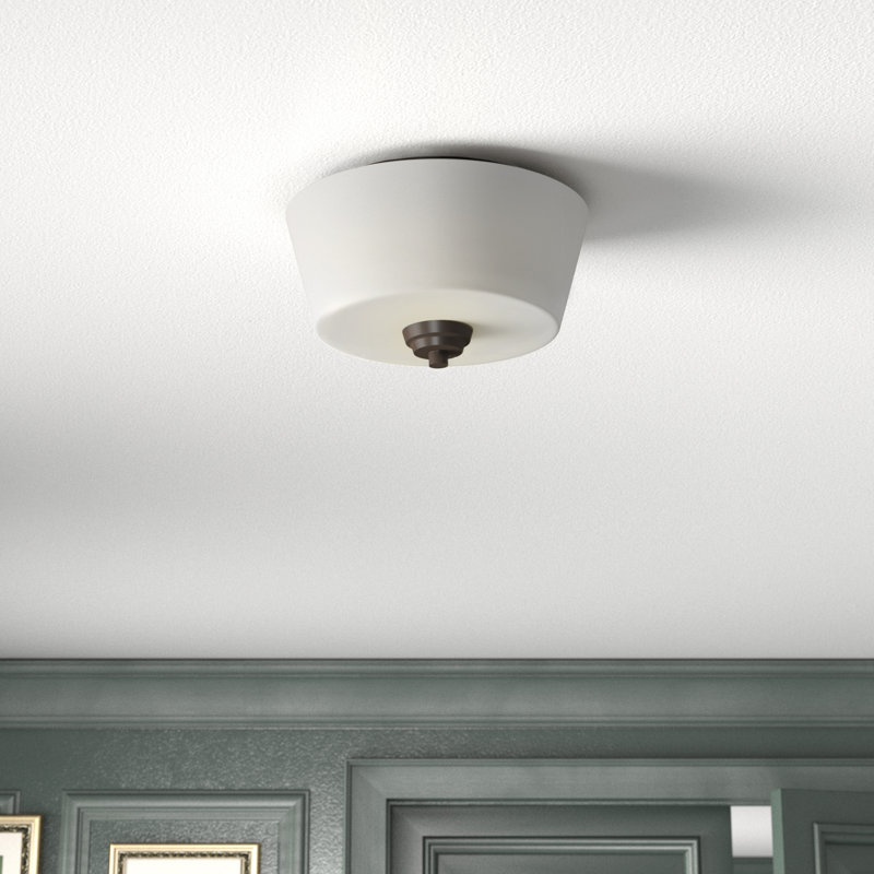 Plafonnier encastré cylindrique à 2 lumières de 13 po Colfax, Espresso
