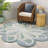 Novelty Albrian Hand Tufted Wool/Cotton Floral Rug in Green/Gray-1566736865