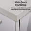 Meuble-lavabo simple l 36 po x P 22 po, comptoir en quartz blanc-1148928131-1148928140